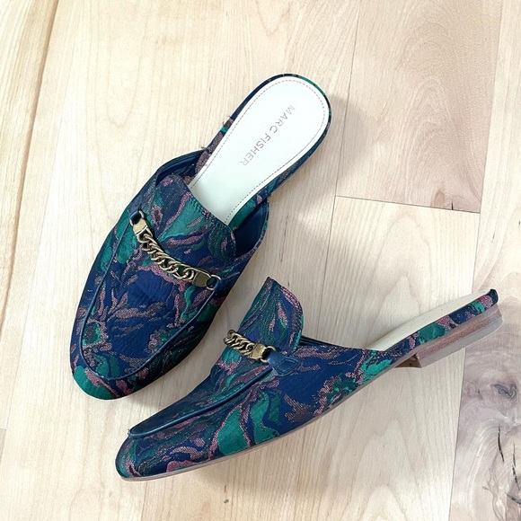 Marc Fisher Shoes - Marc Fisher "Whiley" Brocade Fabric Slip on Mule Shoe 8M